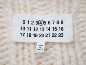 MARTIN MARGIELA マルタンマルジェラ カーディガン チャンキーニット ダブルボタン ホワイト 17AW レディース M 美品 中古 48453