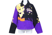 画像をギャラリービューアに読み込む, JH DESIGN ジェイエイチデザイン Tweety ブルゾンジャケット レーシングジャケット ブラック パープル 2XL 良品 中古 48519