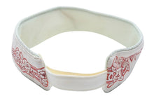 画像をギャラリービューアに読み込む, CHANEL シャネル サンバイザー 花柄 ポリエステル ナイロン ホワイト レッド マジックテープ 調整可 美品 中古 48539