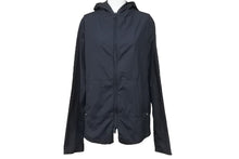 Load image into Gallery viewer, CHROME HEARTS クロムハーツ パーカー クロスパッチ ダガージップ コットン ラムレザー ブラック サイズM 美品 中古 48582