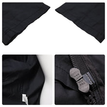 Load image into Gallery viewer, CHROME HEARTS クロムハーツ パーカー クロスパッチ ダガージップ コットン ラムレザー ブラック サイズM 美品 中古 48582