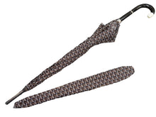 Load image into Gallery viewer, Goyard ゴヤール 傘 アンブレラ ヘリンボーン柄 レイングッズ ポリエステル ブラック シルバー金具 美品 中古 48601