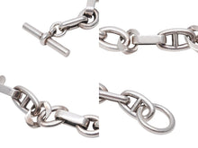 Load image into Gallery viewer, 超稀少 HERMES エルメス AREA アリア シルバー ブレスレット GM サイズ シェーヌダンクル マルジェラ期 中古 48650