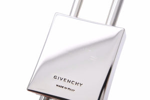 Givenchy ジバンシー キーホルダー・キーチャーム タグエフェクト 4G スモール パッドロック シルバー 中古 48710
