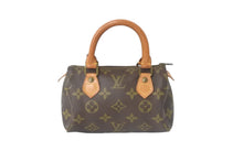 画像をギャラリービューアに読み込む, LOUIS VUITTON ルイヴィトン ミニスピーディ ハンドバッグ モノグラム ブラウン レザー M41534 美品 中古 48749