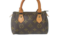 画像をギャラリービューアに読み込む, LOUIS VUITTON ルイヴィトン ミニスピーディ ハンドバッグ モノグラム ブラウン レザー M41534 美品 中古 48749