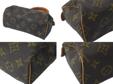画像をギャラリービューアに読み込む, LOUIS VUITTON ルイヴィトン ミニスピーディ ハンドバッグ モノグラム ブラウン レザー M41534 美品 中古 48749