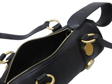 Load image into Gallery viewer, CHANEL シャネル ココマーク 筒型ショルダーバッグ ミニボストンバッグ ドラム型 6番台 ラムスキン ブラック ゴールド金具 美品