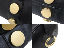 Load image into Gallery viewer, CHANEL シャネル ココマーク 筒型ショルダーバッグ ミニボストンバッグ ドラム型 6番台 ラムスキン ブラック ゴールド金具 美品