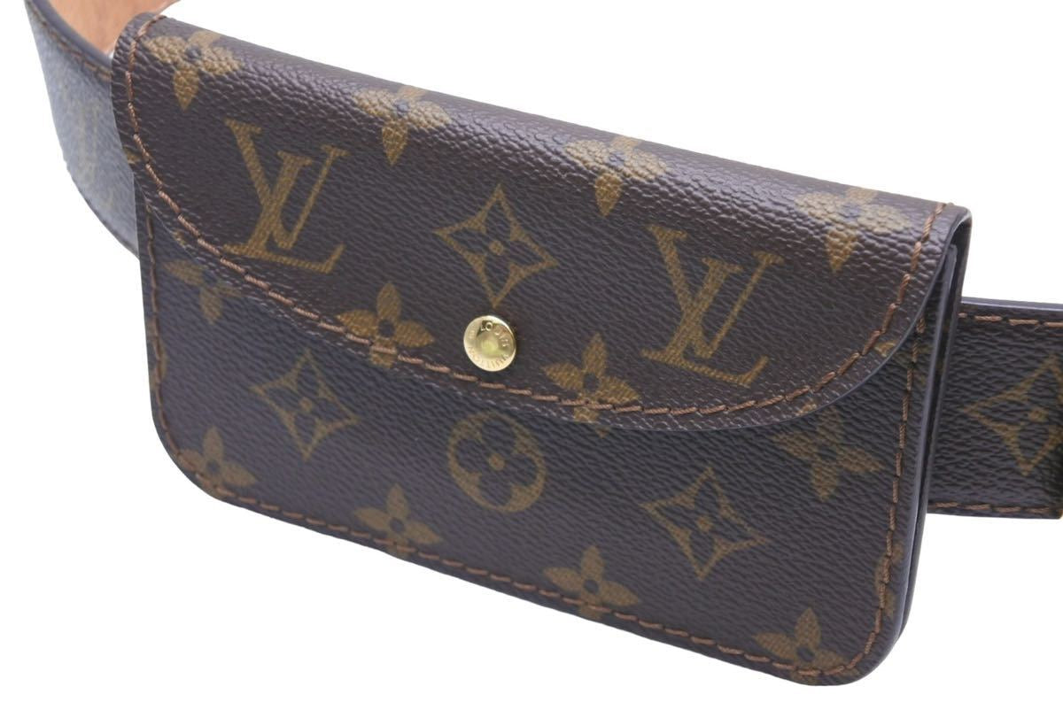 LOUIS VUITTON ルイヴィトン ベルト サンチュールポシェット ウエストポーチ M6933U モノグラム ブラウン 100/40 美品 中古  48888 – Casanova Vintage