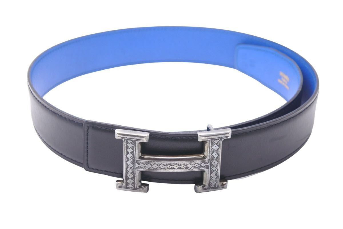 HERMES】コンスタンスリバーシブル シルバーバックル ベルト 65 ベルト