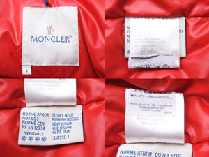 MONCLER モンクレール ヴィンテージ ダウンジャケット レッド サイズ1 良品 中古 48905