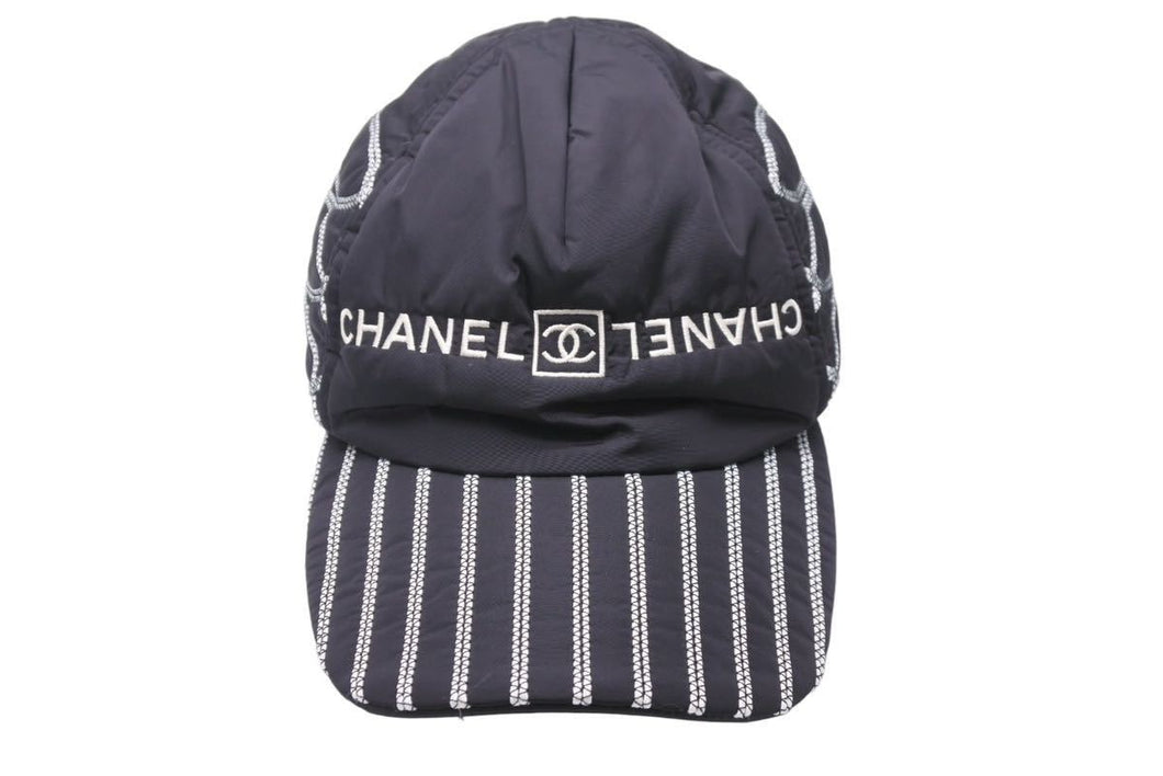 CHANEL SPORTS シャネル スポーツ キャップ 帽子 ココマーク ブラック ホワイト 黒 白 M ナイロン美品 中古 48969 –  Casanova Vintage