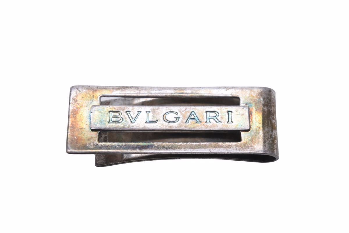 BVLGARI ブルガリ BVLGARI刻印 マネークリップ シルバー 925 オニキス