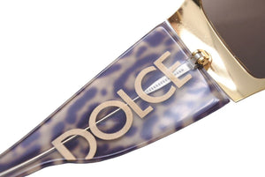 Dolce&Gabbana ドルチェ&ガッバーナ サングラス メガネ アイウェア レオパード 豹柄 DG2019 ベージュ ブラック 美品 中古 49003