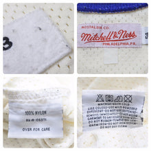 画像をギャラリービューアに読み込む, MITCHELL&amp;NESS ミッチェルアンドネス タンクトップ 1996-2003 JAY-Z ROCAFELLA アイボリー オレンジ ブルー 54 美品 中古 49011