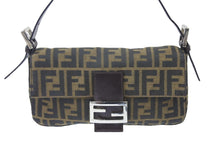 Load image into Gallery viewer, FENDI フェンディ ズッカ柄 マンマバケット ショルダーバッグ ワンショルダー ブラウン アクセサリーポーチ 美品 中古 49077