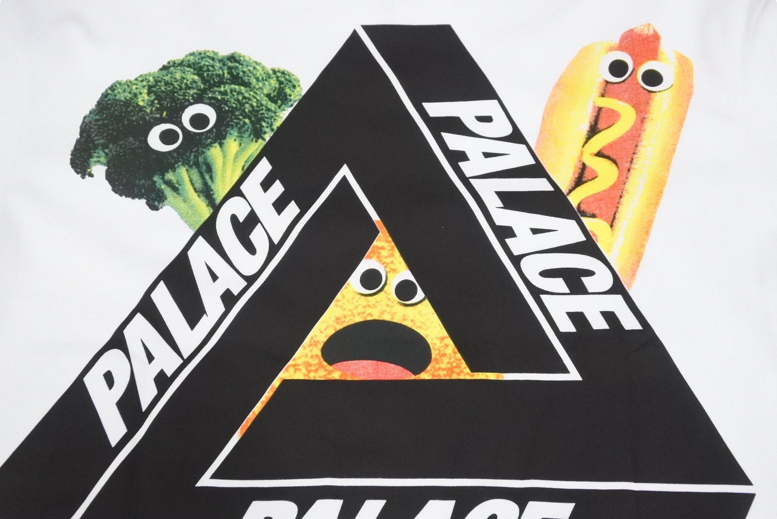 PALACE パレス 半袖Ｔシャツ RN150137 食べ物柄 コットン ホワイト