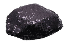 画像をギャラリービューアに読み込む, 極美品 CHANEL シャネル ベレー帽 帽子 ポリエステル スパンコール ポリアミド アクリル ブラック サイズM 中古 49103