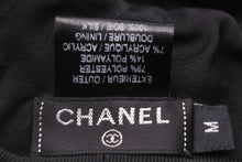 画像をギャラリービューアに読み込む, 極美品 CHANEL シャネル ベレー帽 帽子 ポリエステル スパンコール ポリアミド アクリル ブラック サイズM 中古 49103