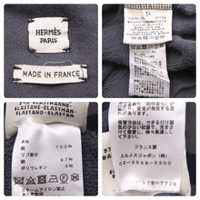 Load image into Gallery viewer, HERMES エルメス スウェット トレーナー 総柄 コットン ブラック グレー サイズ34 レディース 美品 中古 49158