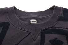Load image into Gallery viewer, HERMES エルメス スウェット トレーナー 総柄 コットン ブラック グレー サイズ34 レディース 美品 中古 49158