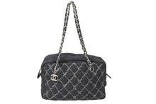 画像をギャラリービューアに読み込む, CHANEL シャネル ハンドバッグ パリビザンスチェーンバック 15196185 2012年 ココマーク ナイロン レザー ブラック 美品 中古 49160