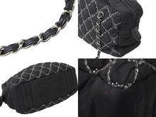 画像をギャラリービューアに読み込む, CHANEL シャネル ハンドバッグ パリビザンスチェーンバック 15196185 2012年 ココマーク ナイロン レザー ブラック 美品 中古 49160