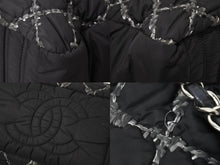 画像をギャラリービューアに読み込む, CHANEL シャネル ハンドバッグ パリビザンスチェーンバック 15196185 2012年 ココマーク ナイロン レザー ブラック 美品 中古 49160
