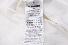 画像をギャラリービューアに読み込む, JIL SANDER ジルサンダー ロゴ Tシャツ 半袖Tシャツ 2022SS コットン ホワイト ブラック サイズXL 良品 中古 49172