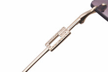 画像をギャラリービューアに読み込む, GUCCI グッチ サングラス アイウェア ゴールド ブラウン 小物 60□17 GG1784 ラインストーン 美品 中古 49190