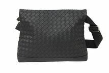 BOTTEGAVENETA ボッテガヴェネタ INTRECCIATO イントレチャート ショルダーバッグ メッセンジャーバッグ ブラック 美品 中古 49196