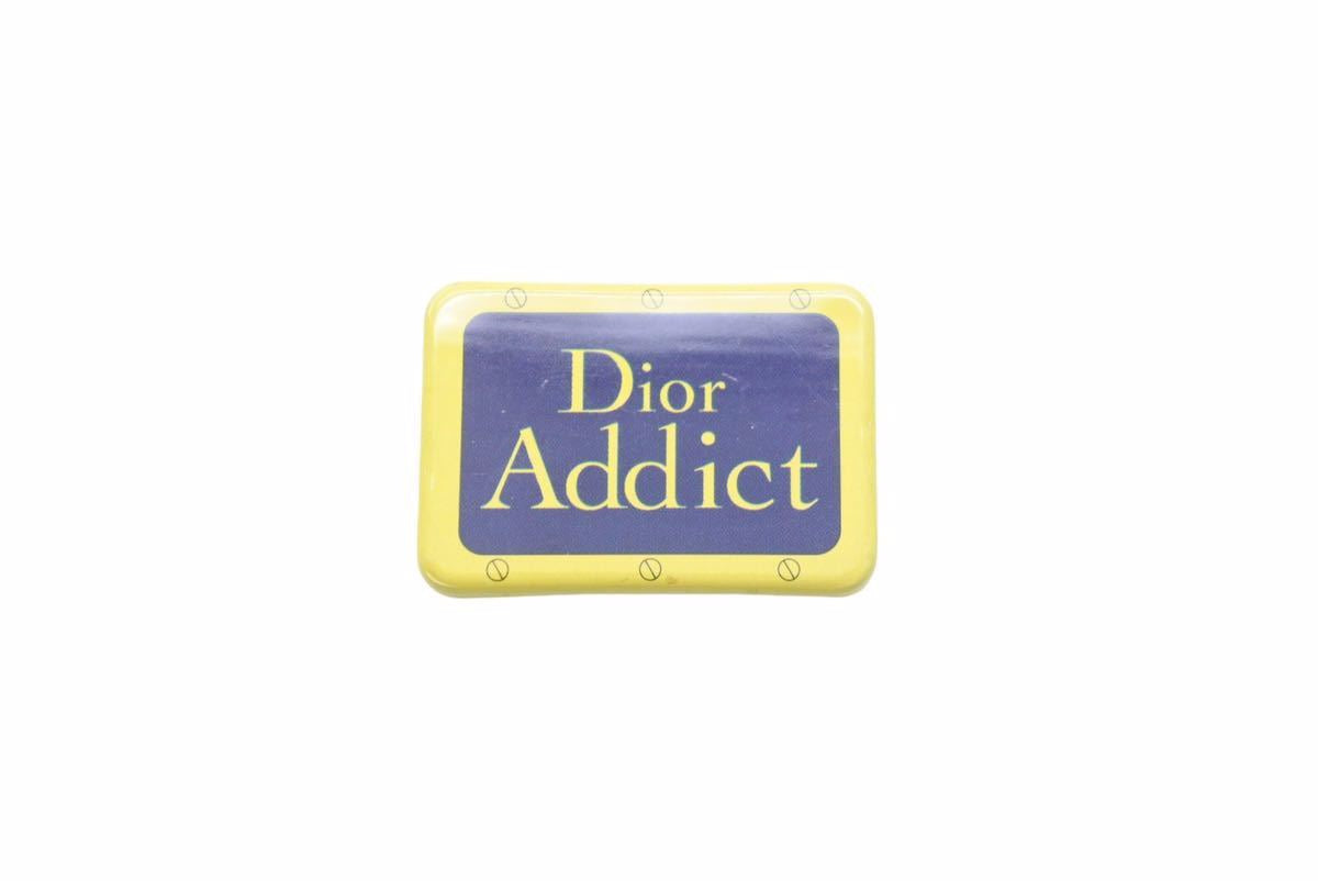 Christian Dior クリスチャンディオール Addict 缶バッジ イエロー