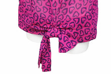 画像をギャラリービューアに読み込む, MARC JACOBS マークジェイコブス 半袖Ｔシャツ ハート柄 ナイロン ポリエステル ピンク ネイビー サイズ2 美品 中古 49214