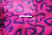 画像をギャラリービューアに読み込む, MARC JACOBS マークジェイコブス 半袖Ｔシャツ ハート柄 ナイロン ポリエステル ピンク ネイビー サイズ2 美品 中古 49214