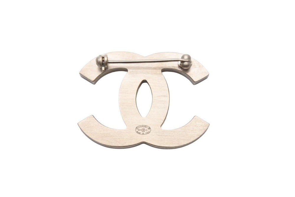 CHANEL CHANEL brooch here mark brooch pink check metal gold B11C engraved good condition used 49253
