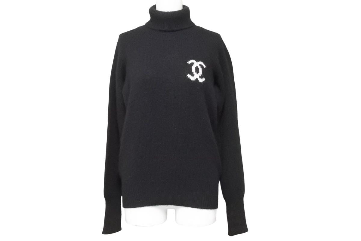 CHANEL シャネル カシミヤ レザータグ ポケットTシャツ 42 CHANEL シャネル カシミヤ レザータグ ポケットTシャツ 42