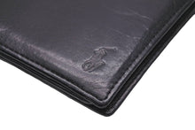 画像をギャラリービューアに読み込む, POLO RALPH LAUREN ポロ・ラルフローレン パスケース 定期入れ 名刺入れ ブラック レザー 良品 中古 49266