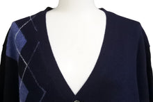 Load image into Gallery viewer, 極美品 HERITAGE ヘリテイジ カーディガン トップス アウター ネイビー カシミヤ サイズXL 中古 49293