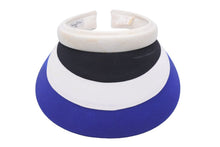 画像をギャラリービューアに読み込む, Christian Dior クリスチャンディオール サンバイザー ホワイト ブルー ブラック L4255 良品 中古 49330