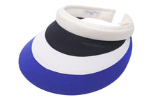 画像をギャラリービューアに読み込む, Christian Dior クリスチャンディオール サンバイザー ホワイト ブルー ブラック L4255 良品 中古 49330