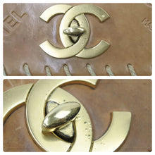 Load image into Gallery viewer, CHANEL シャネル チェーンショルダーバッグ ココマーク ヴィンテージ 2番台 レザー ブラウン ゴールド金具 良品 中古 49343