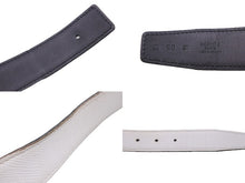 Load image into Gallery viewer, HERMES エルメス ベルト コンスタンス サイズ90 □K刻印 ヴォーエプソン ボックスカーフ ホワイト シールバー金具 美品 中古 49350