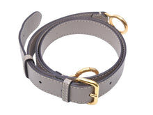 画像をギャラリービューアに読み込む, FENDI フェンディ ショルダーストラップ ブランドロゴ レザー ベージュ ゴールド金具 レディース 品 中古 49379