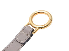 画像をギャラリービューアに読み込む, FENDI フェンディ ショルダーストラップ ブランドロゴ レザー ベージュ ゴールド金具 レディース 品 中古 49379