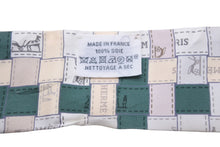 Load image into Gallery viewer, HERMES エルメス ストール ツイリー スカーフ グリーン ホワイト シルク フランス製 良品 中古 49385