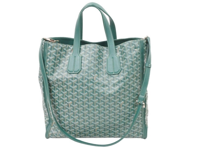 新品同様 GOYARD ゴヤール サックヴォルテール PVC レザー トートバッグ ハンドバック グリーン 中古 49420 – Casanova  Vintage