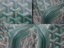 Load image into Gallery viewer, 新品同様 GOYARD ゴヤール サックヴォルテール PVC レザー トートバッグ ハンドバック グリーン 中古 49420