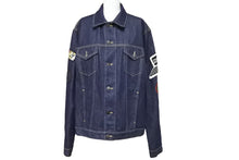 画像をギャラリービューアに読み込む, Stella Mccartney ステラマッカートニー デニムジャケット 460320SIN33-1 コットン アセテート ネイビー マルチ 52 美品 中古 49452