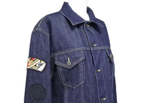 画像をギャラリービューアに読み込む, Stella Mccartney ステラマッカートニー デニムジャケット 460320SIN33-1 コットン アセテート ネイビー マルチ 52 美品 中古 49452